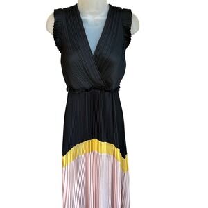 BCBGMaxAzria Black and Yellow Maxi Dress